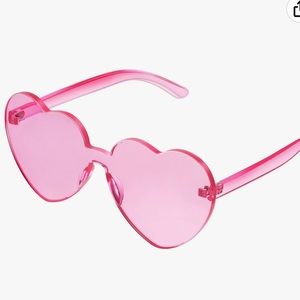 🥳🎊🎉HOST PICK Brand new never worn pink heart sunglasses